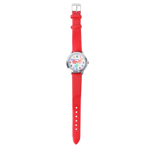 Flowerpatroon Kinderhorloge Creatieve Quartz Rood 1
