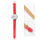 Flowerpatroon Kinderhorloge Creatieve Quartz Rood 9