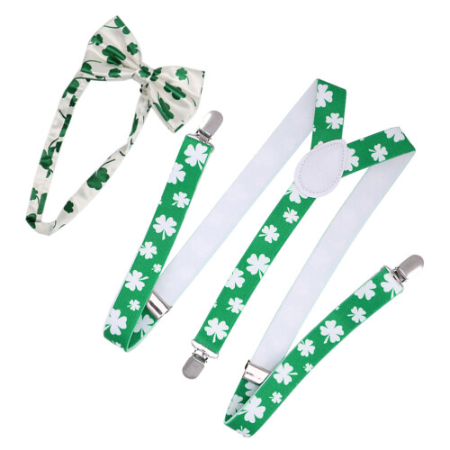 2Stück In 1 Set Hosenträger Mit Für St Patrick Tag