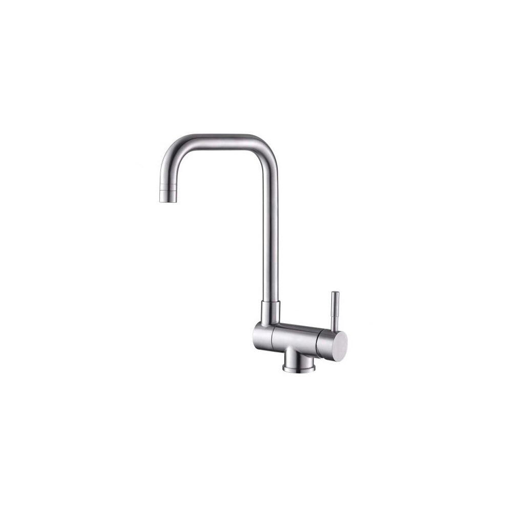 Luxurious Kitchen Faucet With Foldable Feature For Windowside Sinks, Single Handle For Simple Control, 360 Swivel Spout For Double Sink 9060116768189