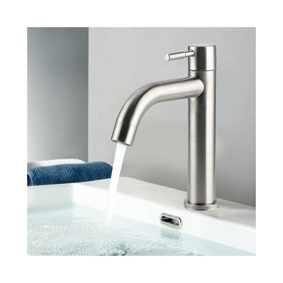 Innovative Bathroom Faucet, One Hole Bathroom Faucet With Resilient Brushed Nickel Finish, Elevating Your Space 9060116768097