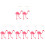 8 Flauschige String Tiermarionette Flamingo 4