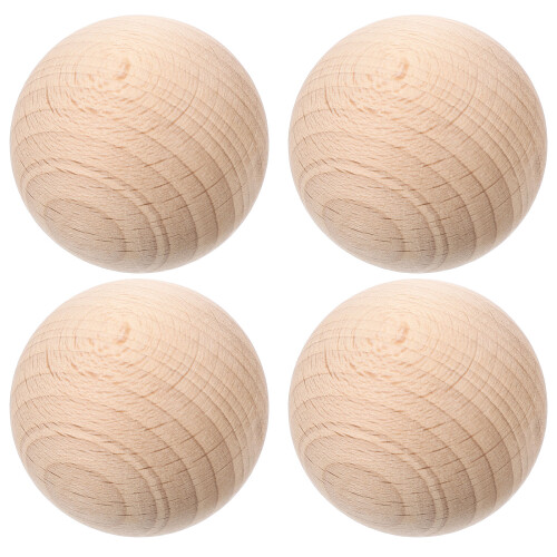 8 Holzkugeln Für Boccia Im Freien