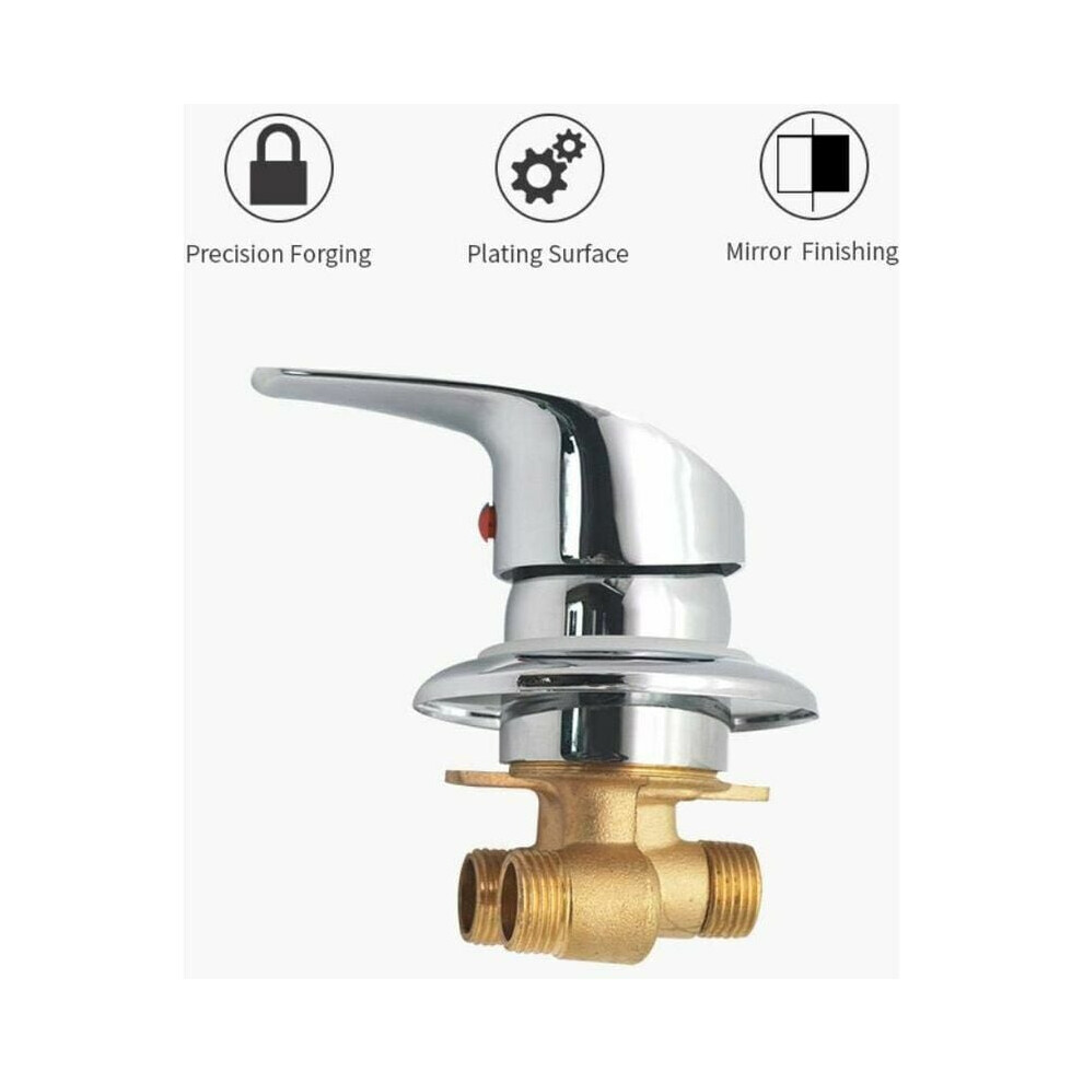 Heavy Duty Brass Pedicure Spa Mixer Faucet With Waterproof Design, High-Precise Control For Stable Water Temperature, Standard Thread Compatibility, E 9060116835027