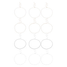 12 Teile Frauen Doppelte Hüftkette Körperkette Gürtel Metall
