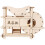 4St Draagbare Dorsmachine Speelset Beige Voor Thuis Leren 1