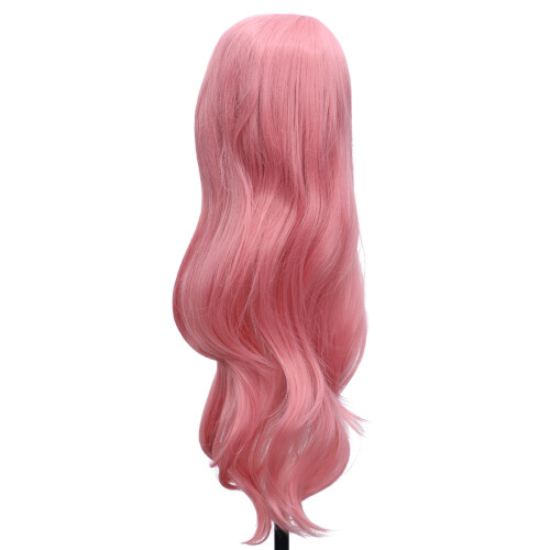 1 Krullend Cosplay Haarstuk Dansfeest Roze 2