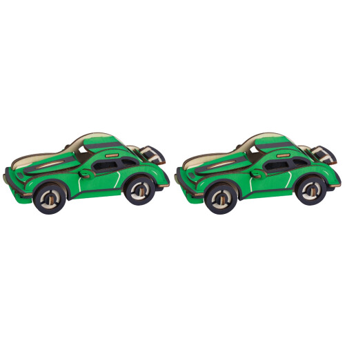 2St Creatief Raceauto Speelgoed Lichtgroen Leerzaam 1