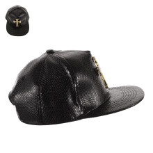 Hip Mit Flachem , Alligatormuster, PU Baseballcap