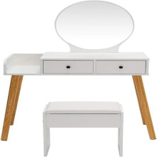 Vanity Desk with Drawers and Mirror Small Makeup Desk with Stool High Quality Material Modern Style Small Dresser Vanity Table Set with Drawers Easy t