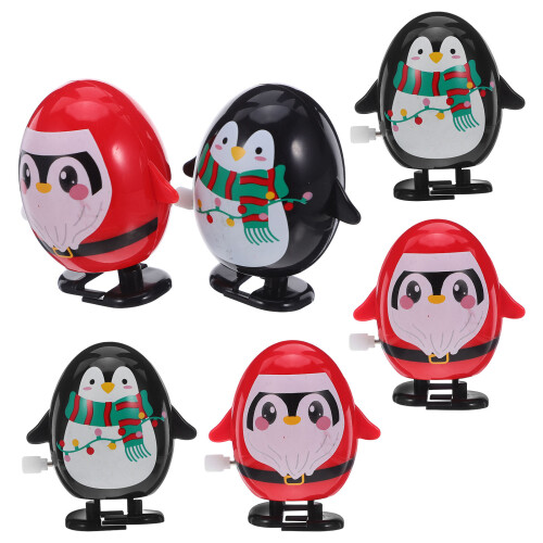 24 Stuks Pinguïn Speelgoed - Kerst Klokwerkuur Figuur 1