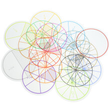 Assorted PVC Fraction Cognition Toys Kids Arithmetic Plaything