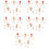 25 Stuks Peg Beweegbare Dierenontwerp Decor 9