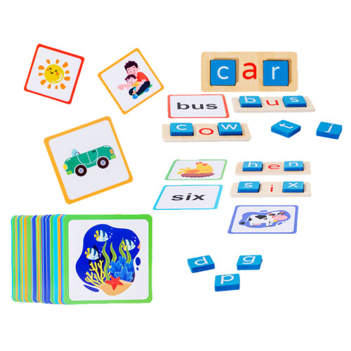 1 Set Letterkaarten Spelletjes Vroege Leerletter Blok 2