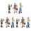 9St Exquise Mini Mensenfiguren Set Stevig Landschap Ornament 2