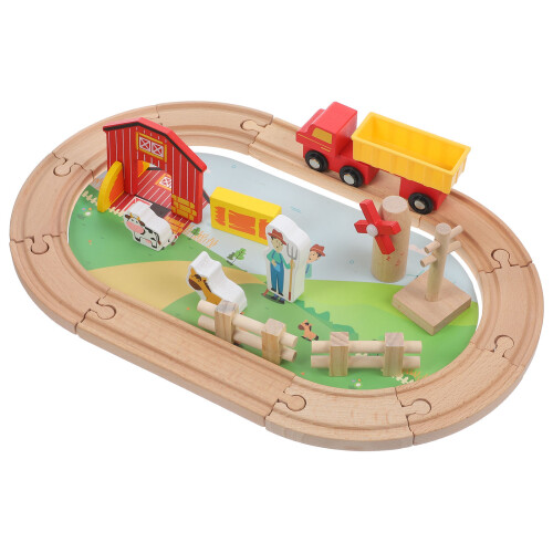 1 Set Trein Speelgoed Kinderen Treinspoor Cognitief Educatief 1