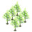 12St Modelbomen Plastic Groen Miniatuur Decor Voor Diorama 1