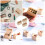3 Miniaturen Werktuigenkist Model Decoratief Ornament 9