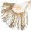 Sequinierte Fransige Spitze Polyester Garn Quasten Miss Flash Beige 6
