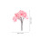 30St Plastic Model Roze Voor Miniatuur Landschap 2