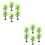 12St Modelbomen Plastic Groen Miniatuur Decor Voor Diorama 8