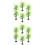 12St Modelbomen Plastic Groen Miniatuur Decor Voor Diorama 7