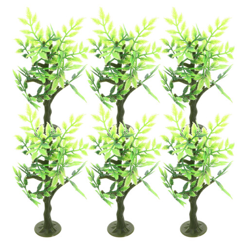 12St Modelbomen Plastic Groen Miniatuur Decor Voor Diorama 1