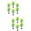 12St Modelbomen Plastic Groen Miniatuur Decor Voor Diorama 9