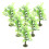 12St Modelbomen Plastic Groen Miniatuur Decor Voor Diorama 3
