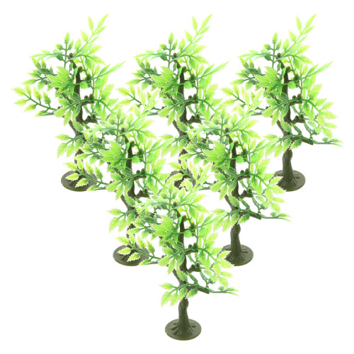 12St Modelbomen Plastic Groen Miniatuur Decor Voor Diorama 2