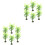 12St Modelbomen Plastic Groen Miniatuur Decor Voor Diorama 5