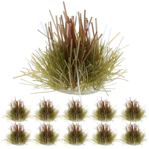 Donkergroen Mini Gras Tufts Artificial Voor DIY Model Scenery