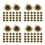Donkergroen Mini Gras Tufts Artificial Voor DIY Model Scenery 6