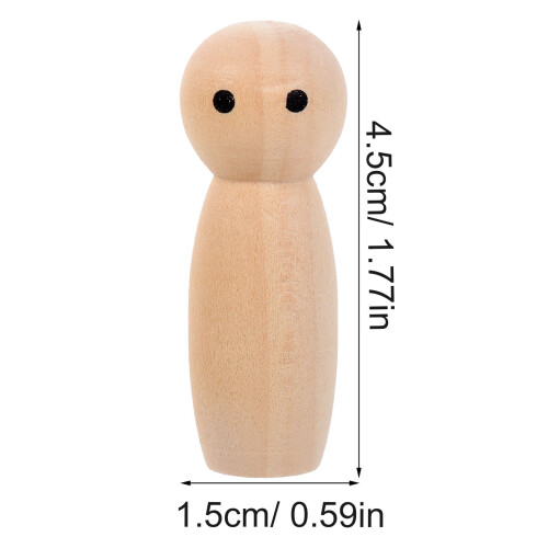 10 Stuks Onafgewerkte Peg Diy Mini 2