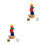 2 Stuks Halfrond Balancerend Stapelbare Bouwstenen Set 6