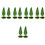10St Sfeervolle Mini Model Voor Diorama Plastic Groen Decor 6