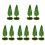 10St Sfeervolle Mini Model Voor Diorama Plastic Groen Decor 4