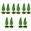 10St Sfeervolle Mini Model Voor Diorama Plastic Groen Decor 5