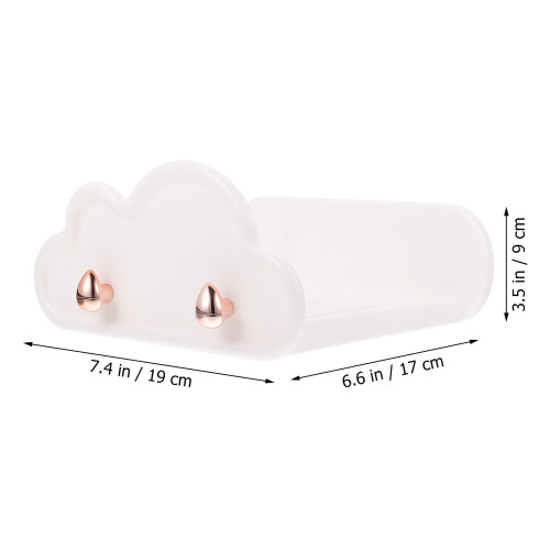 1 Stuk Plastic Wit Opbergzak Rek Hanger 1