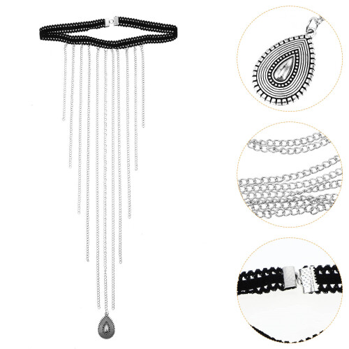 Elastische Beenketting Met Kwast Vrouwen En 2