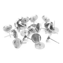 Ohrring-Herstellungs-Set Ohrstecker Silber 20