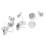 Ohrring-Herstellungs-Set Ohrstecker Silber 20 5