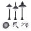 3 Stuks Micro Landschapsverlichting Lamp Straatlantaarn Sierobject 4