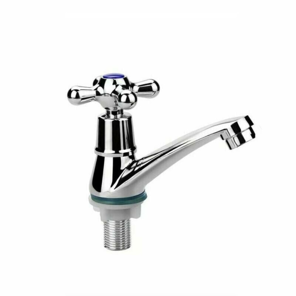 Faucet For Bathroom Sink, Easy To Install Cold Water Tap With G1/2 Inlet Thread, Time Delay Push Type Basin Faucet With Splash Resistant Filter For Ho 9135470826735