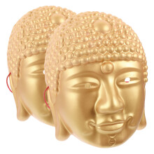 4 Meditierende Buddha Kopfmaske Für Kostüm Maskerade Party