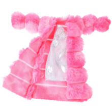 1Set Knuffelstof Poppenjas Roze Vervangbare Poppenoutfit