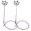 2 Stuks Mini Tuinlampen Micro Landschap Modellen 7