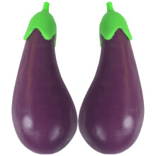 2Stk Dehnbare Aubergine Spielzeug, Geschmeidiges