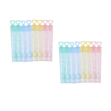 12St Herzförmige -Stick Wasserflasche Sternen-Stab