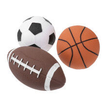 3Stk Mini Bälle Basketball Fußball Rugby Für Kinder